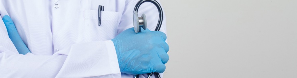 What are the most common types of disposable gloves?