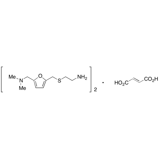 2-[[[5-[(Dimethylamino)methyl]furan-2-yl]methyl]sulphanyl]ethanamine Hemifumarate