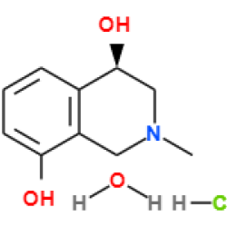 (4R)-4,8-dihydroxy-N-methyl-1,2,3,4-tetrahydroisoquinoline hydrochloride monohydrate