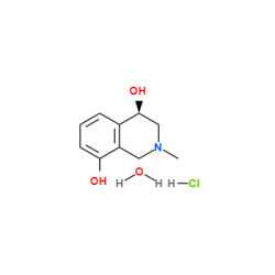 (4R)-4,8-dihydroxy-N-methyl-1,2,3,4-tetrahydroisoquinoline hydrochloride monohydrate