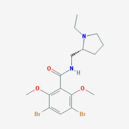 3,5-dibromo-N-[[(2R)-1-ethylpyrrolidin-2-yl]methyl]-2,6-dimethoxybenzamide