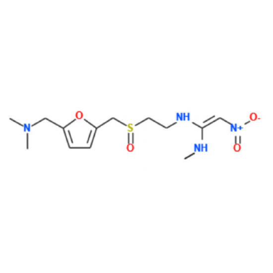  N-(2-(((5-((dimethylamino)methyl)furan-2-yl)methyl)sulfinyl)ethyl)-N'-methyl-2-nitroethene-1,1-diamine 