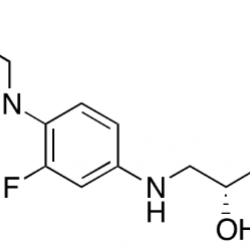 N-[3-chloro-2-(R)-hydroxypropyl]-3-fluoro-4-(morpholin-4-yl)aniline