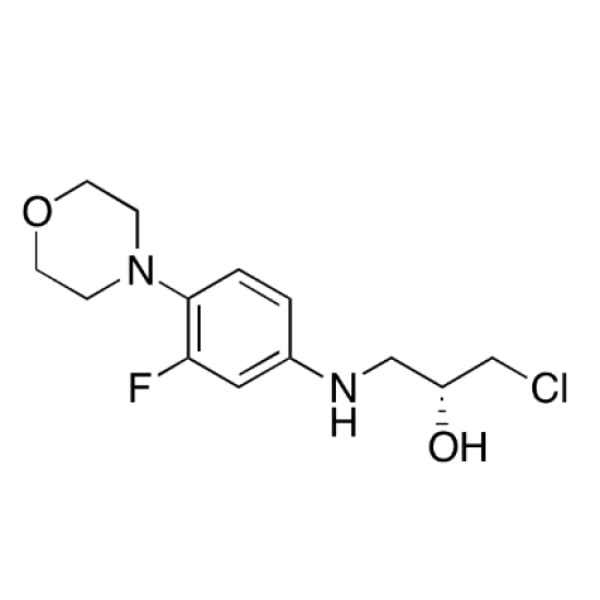 N-[3-chloro-2-(R)-hydroxypropyl]-3-fluoro-4-(morpholin-4-yl)aniline